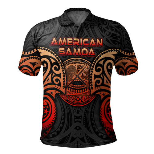 American Samoa Polo Shirt Custom Personalised Spirit Red Version