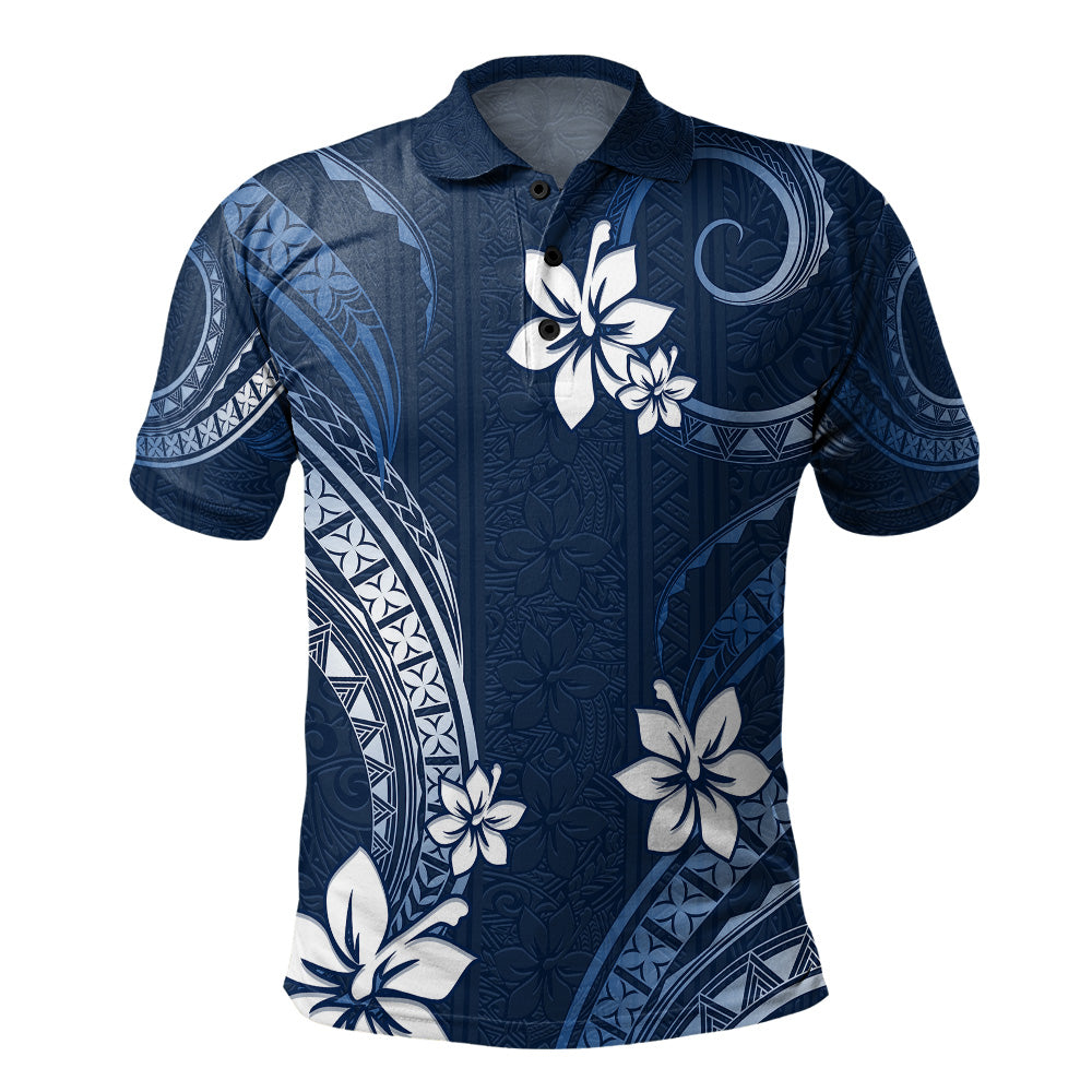 Hawaii Polo Shirt Polynesian Pattern Plumeria