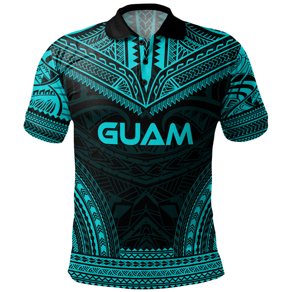 Guam Polo Shirt Custom Personalised Polynesian Chief Tattoo