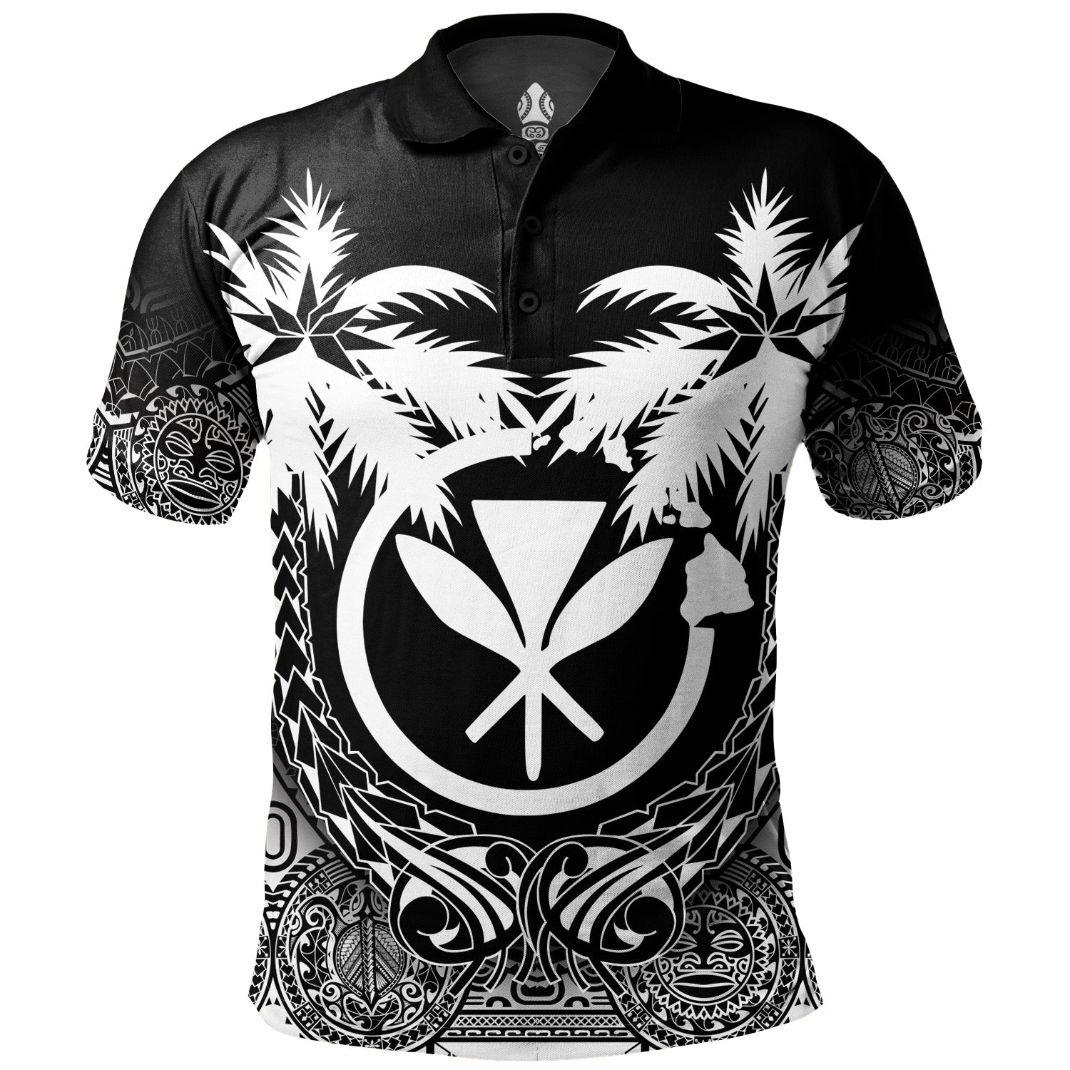 Hawaii Polo Shirt Polynesian Coconut