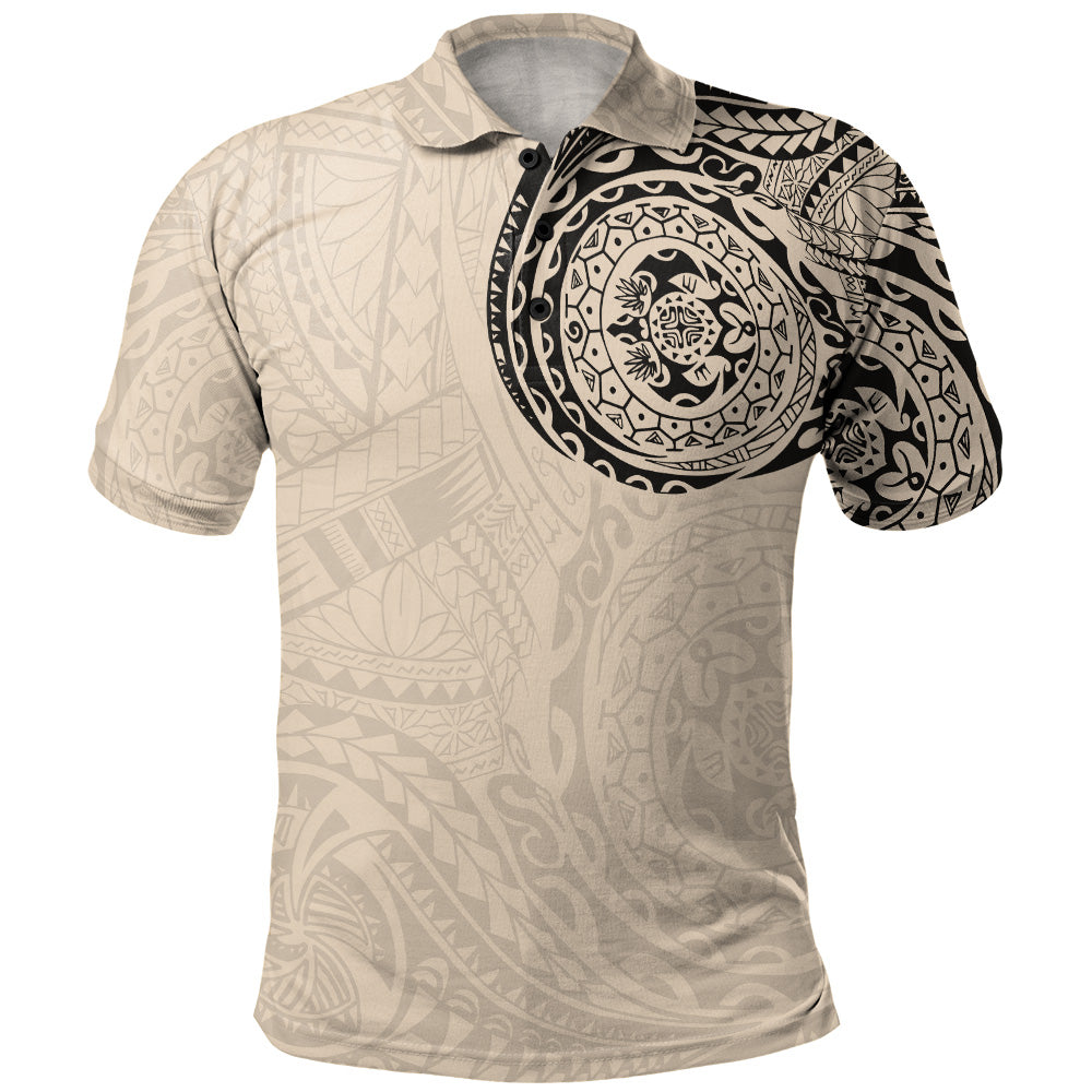 Polynesian Polo Shirt Polynesian Tattoo Style Version 2.0 Nude