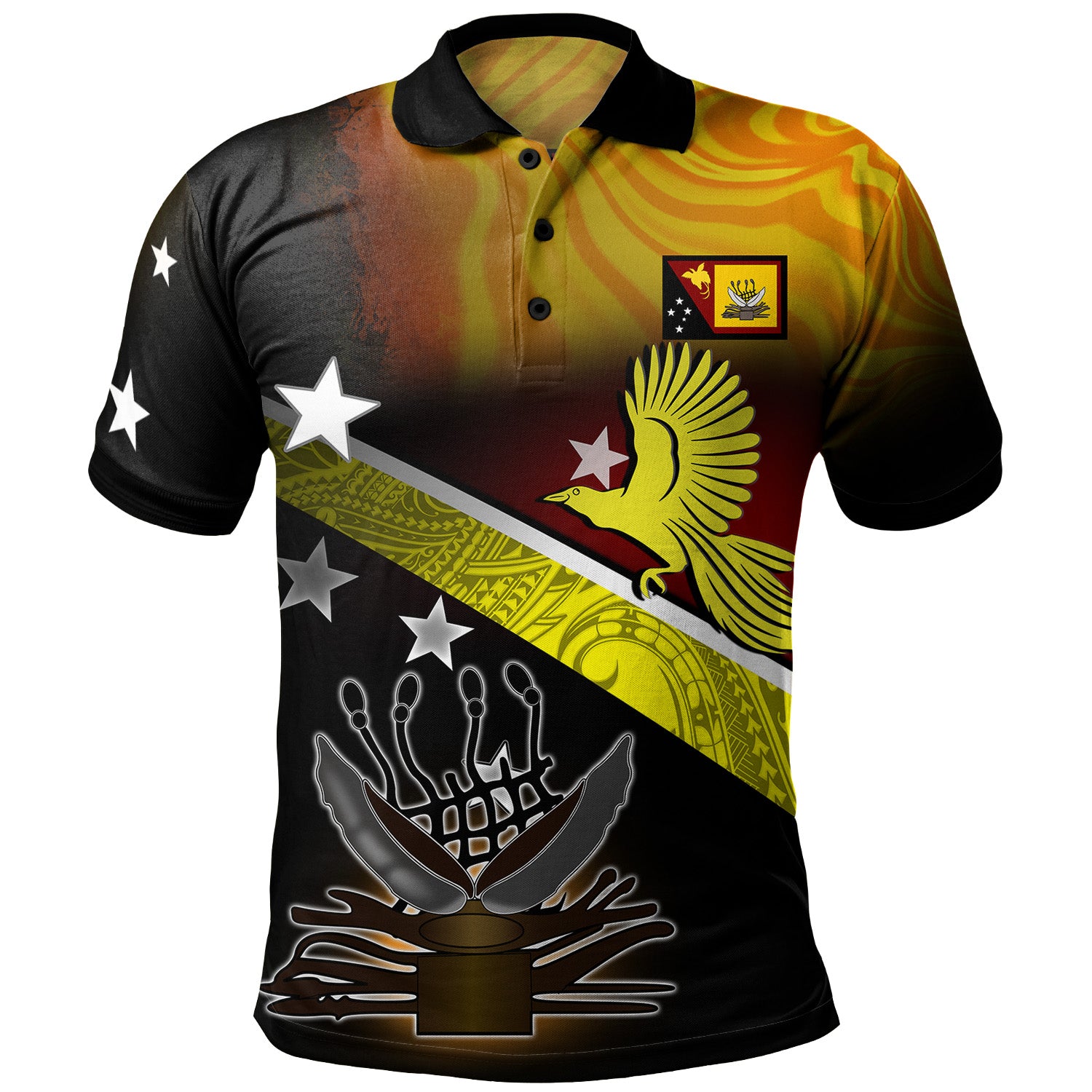 Papua New Guinea Polo Shirt Pride Of Western PNG