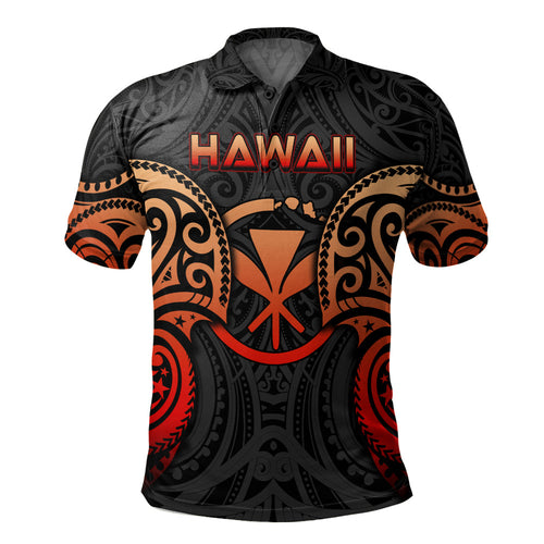 Hawaii Polo Shirt Custom Personalised Spirit Red Version