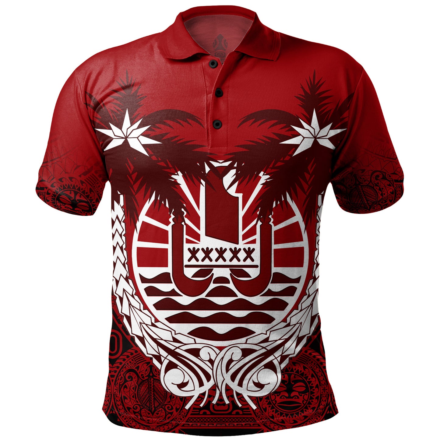 Tahiti Polo Shirt Polynesian Coconut