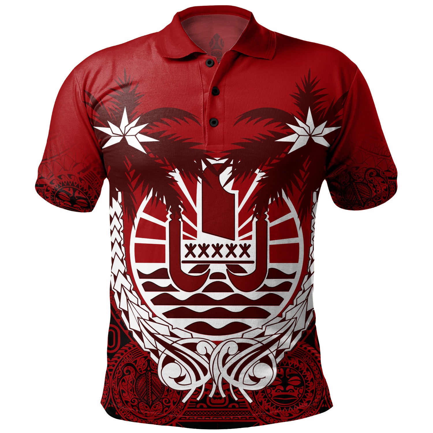 Tahiti Polo Shirt Polynesian Coconut