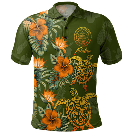 Palau Polo Shirt Custom Personalised Polynesian Tropical Summer