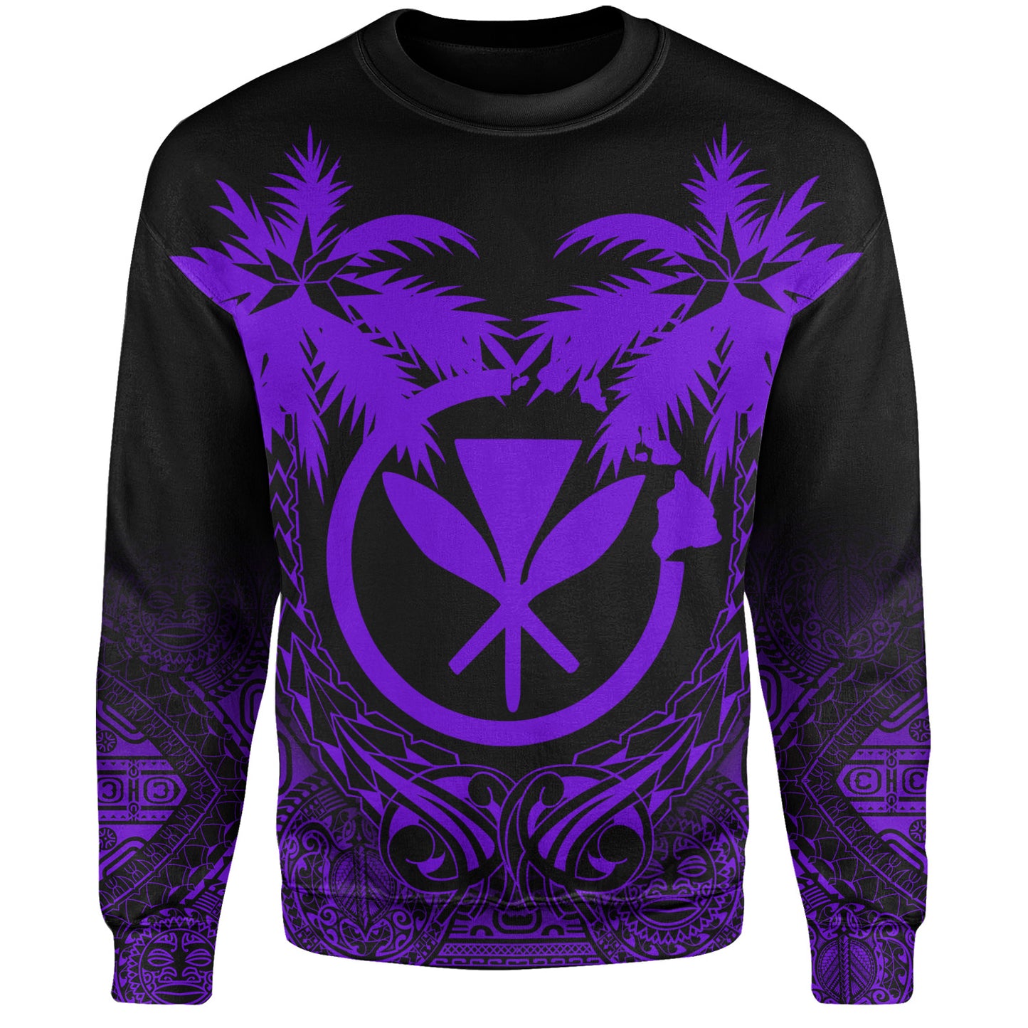 Hawaii Sweatshirt Polynesian Coconut