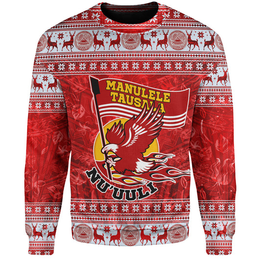 American Samoa Sweatshirt Nu'uuli Christmas Style