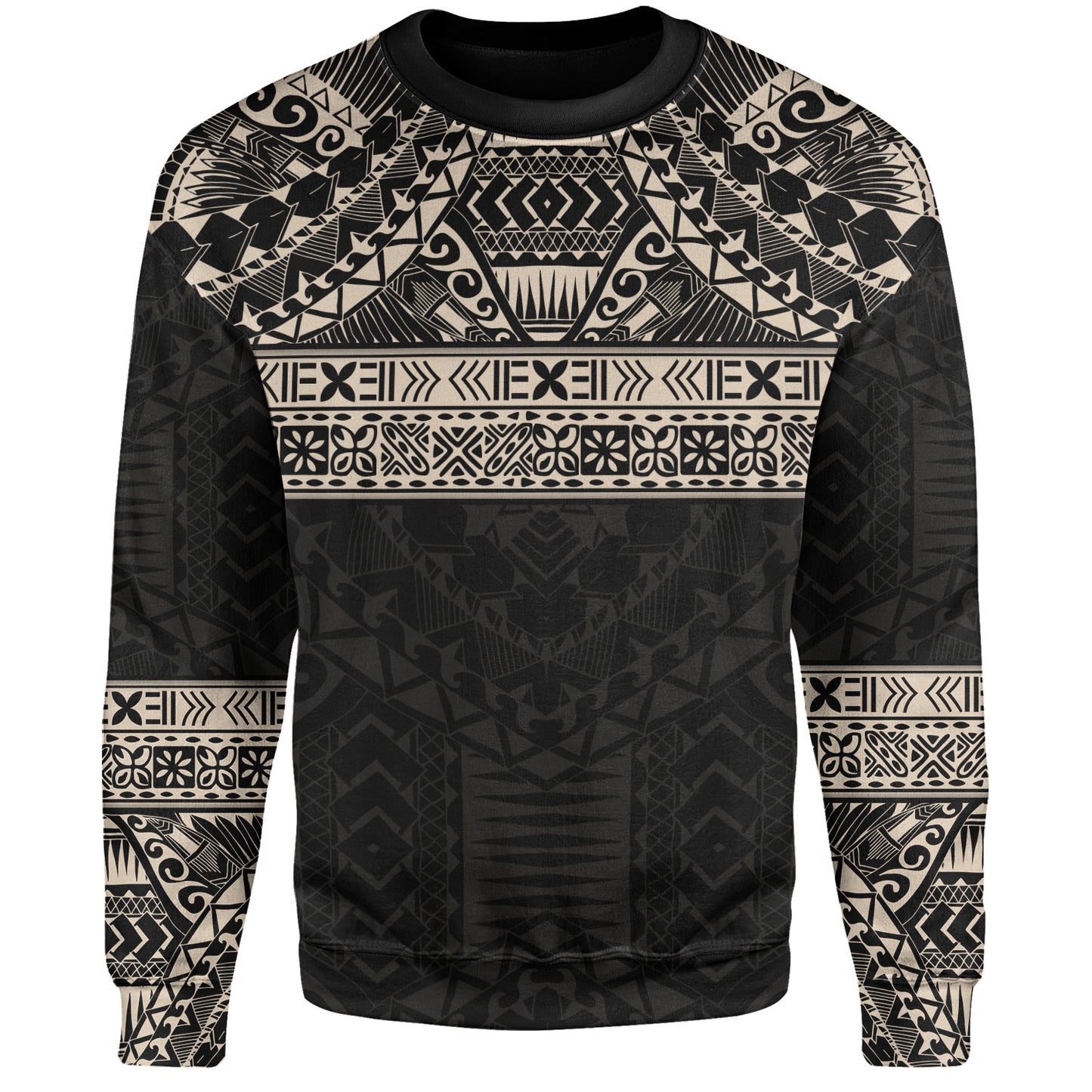 Polynesian Sweatshirt Traditional Tribal Tattoos