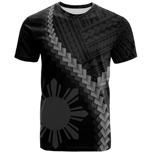 Philippines Filipinos T-Shirt Filipinos Sun Polynesian Tattoo Style