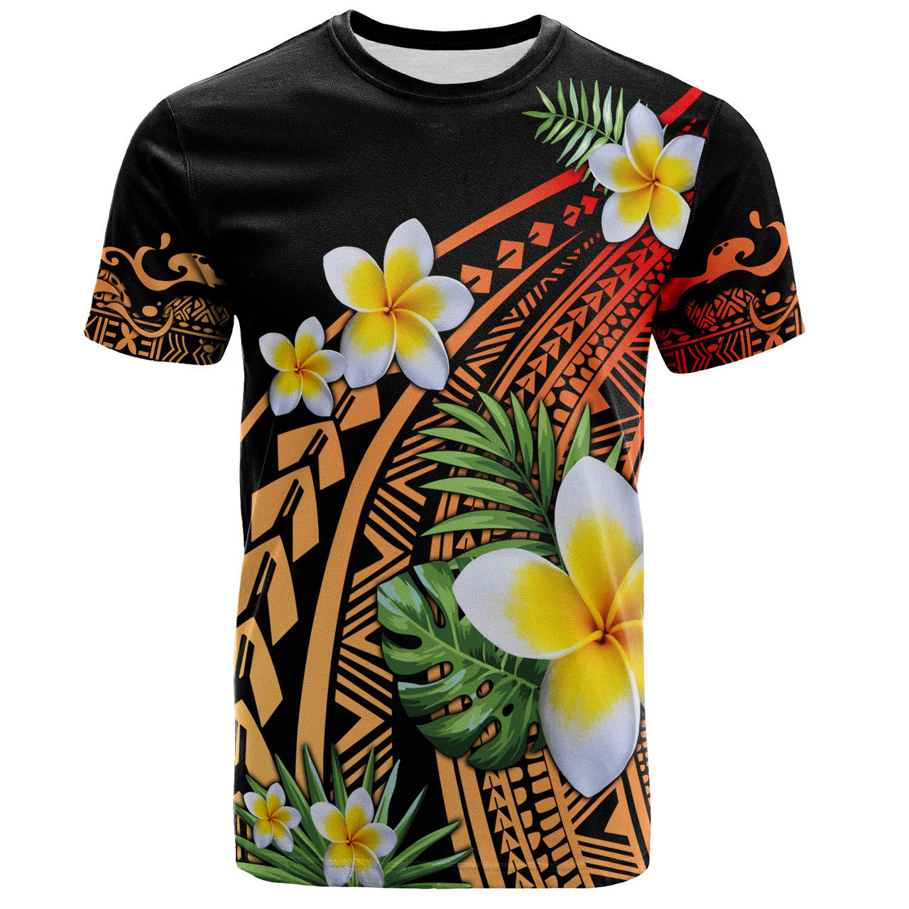 Philippines Filipinos T-Shirt Plumeria Polynesian Pattern