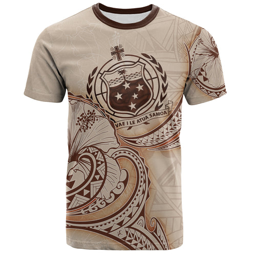 Samoa T-Shirt Hibiscus Flowers Vintage Style
