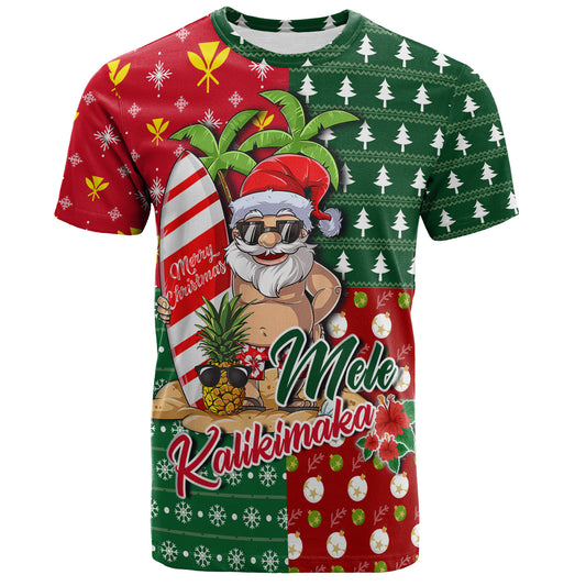 Hawaii T-Shirt Mele Kalikimaka Hawaii Christmas Patterns