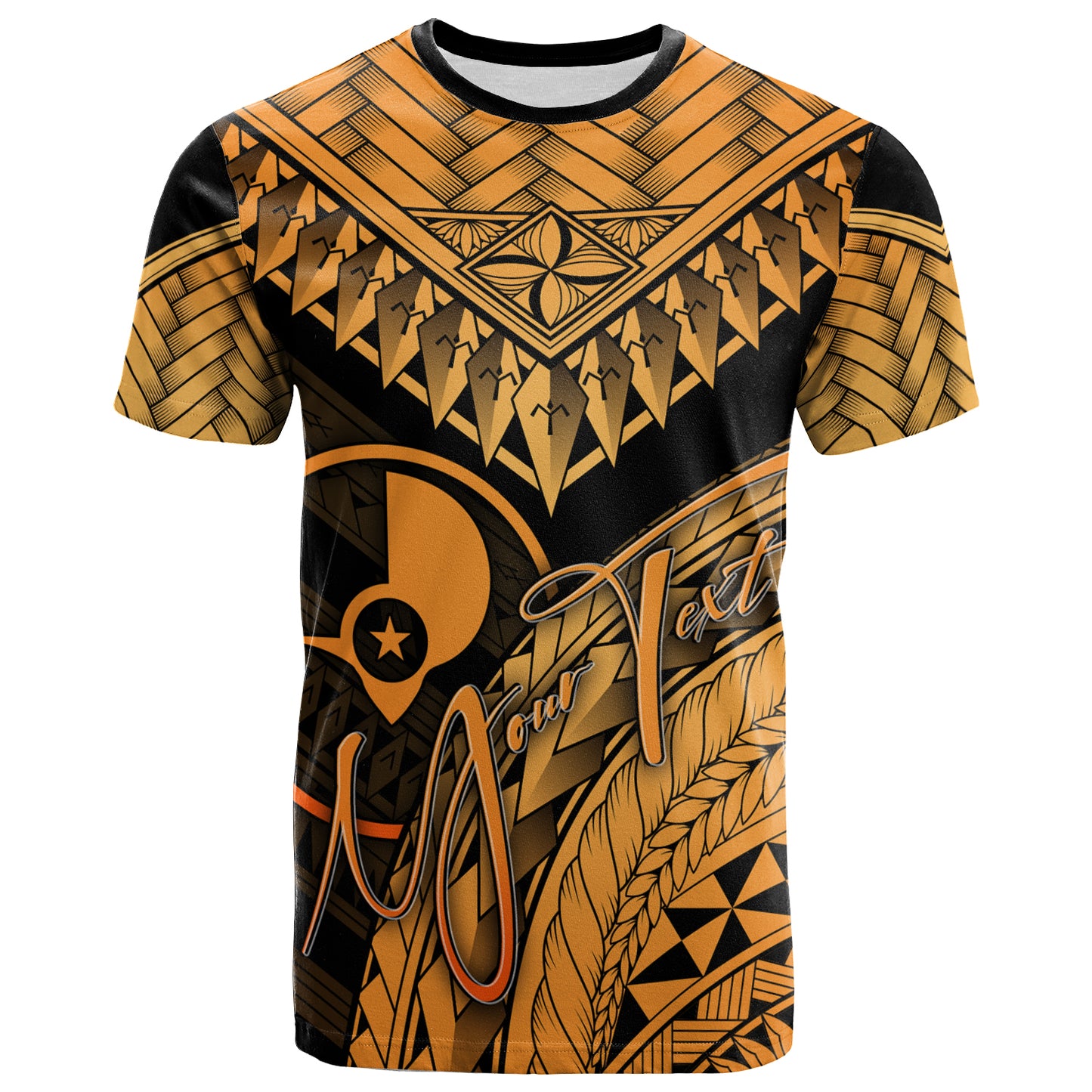 Yap Custom Personalised T-Shirt - Polynesian Necklace and Lauhala