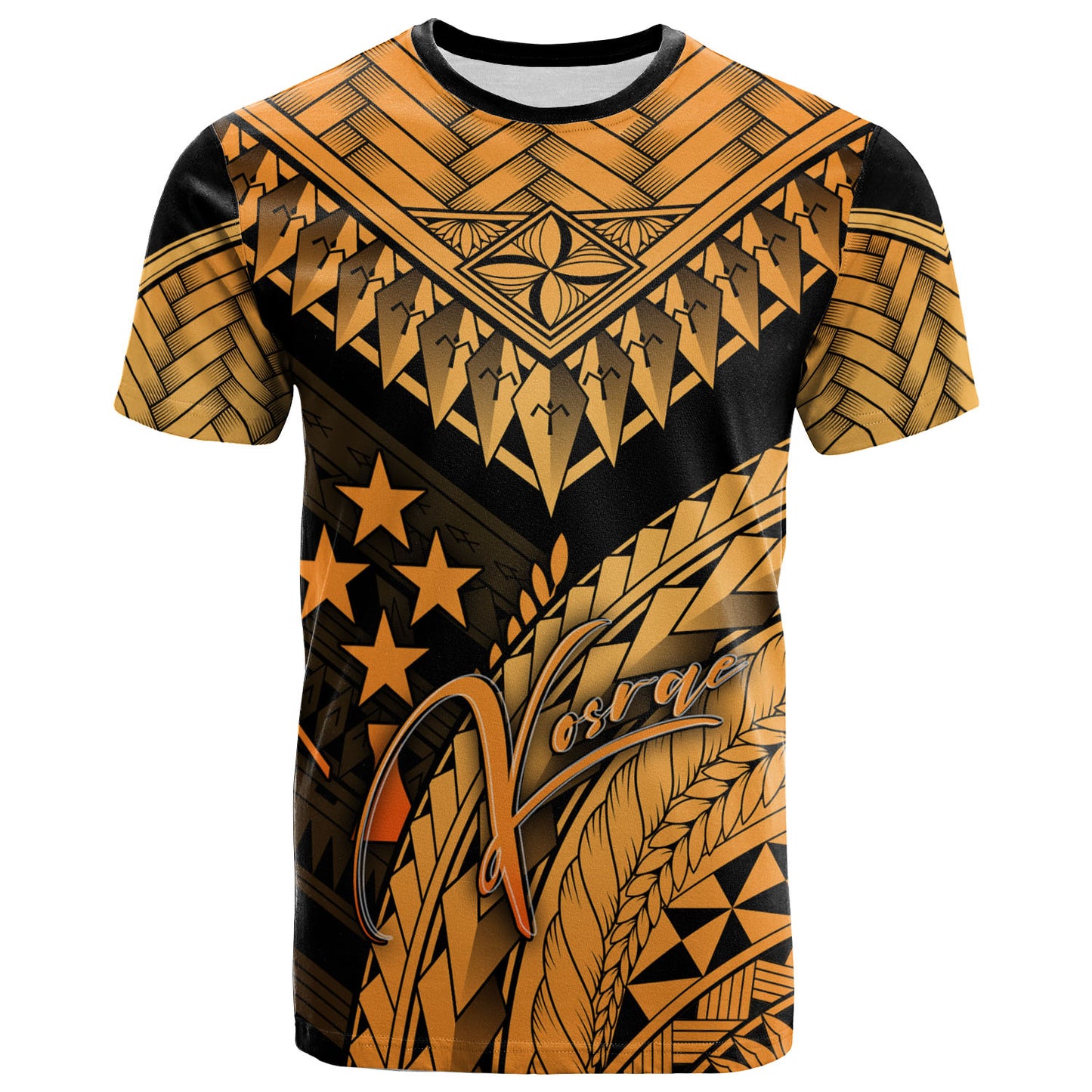 Kosrae Custom Personalised T-Shirt - Polynesian Necklace and Lauhala