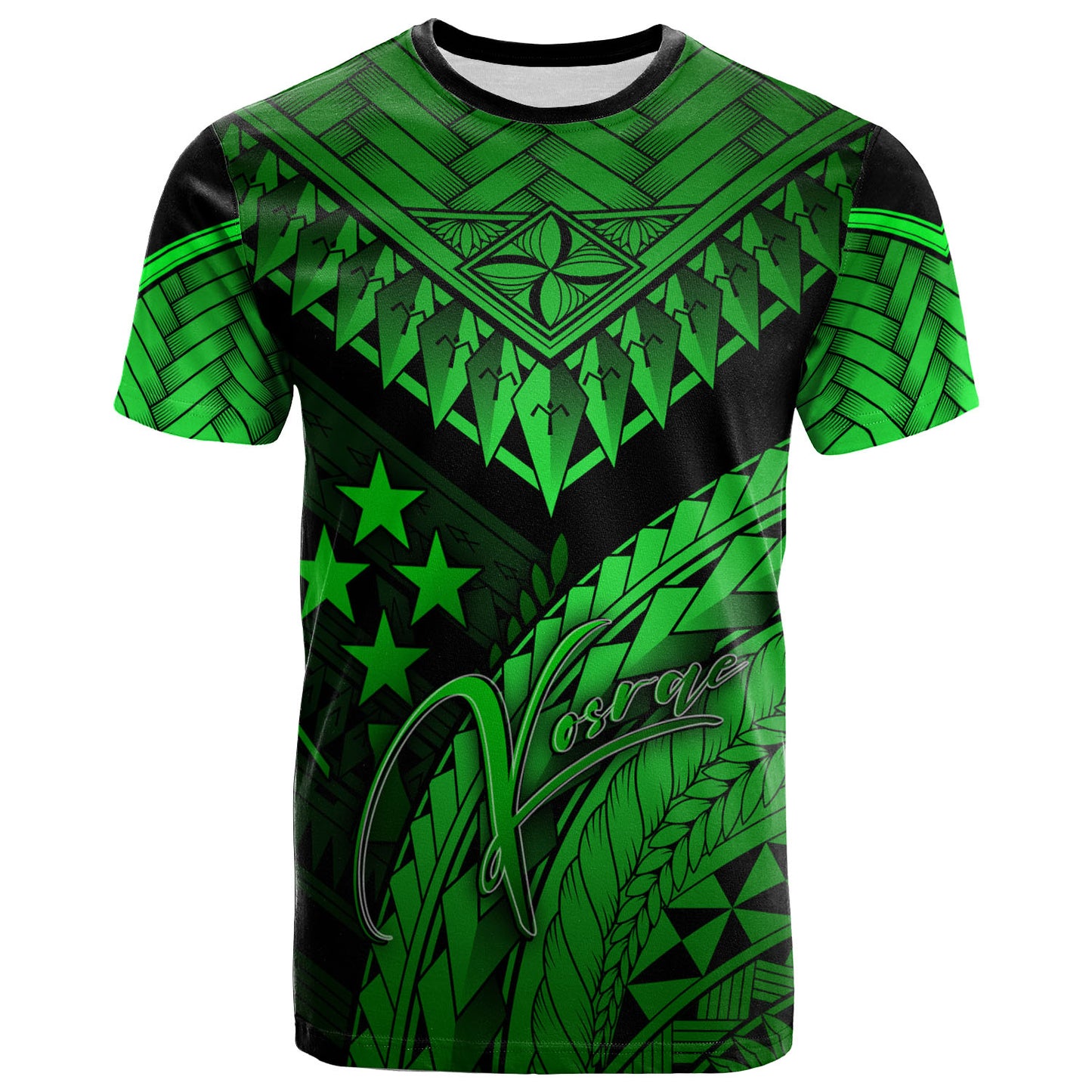 Kosrae Custom Personalised T-Shirt - Polynesian Necklace and Lauhala