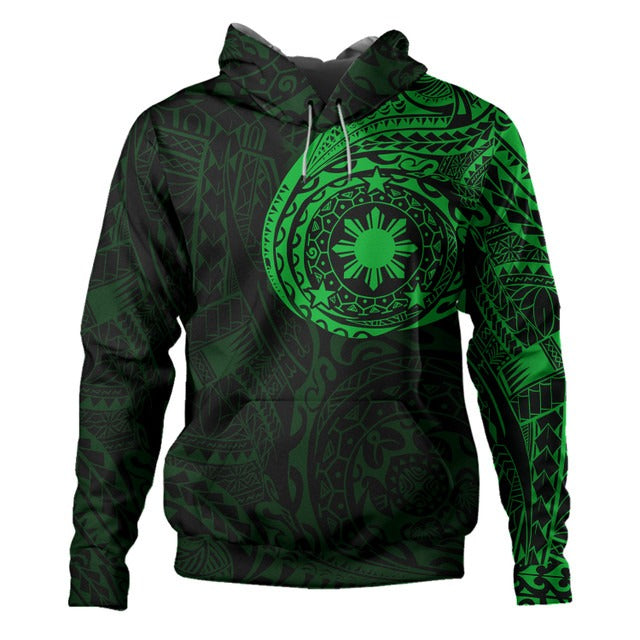 Philippines Filipinos Polynesian Tattoo Style Hoodie