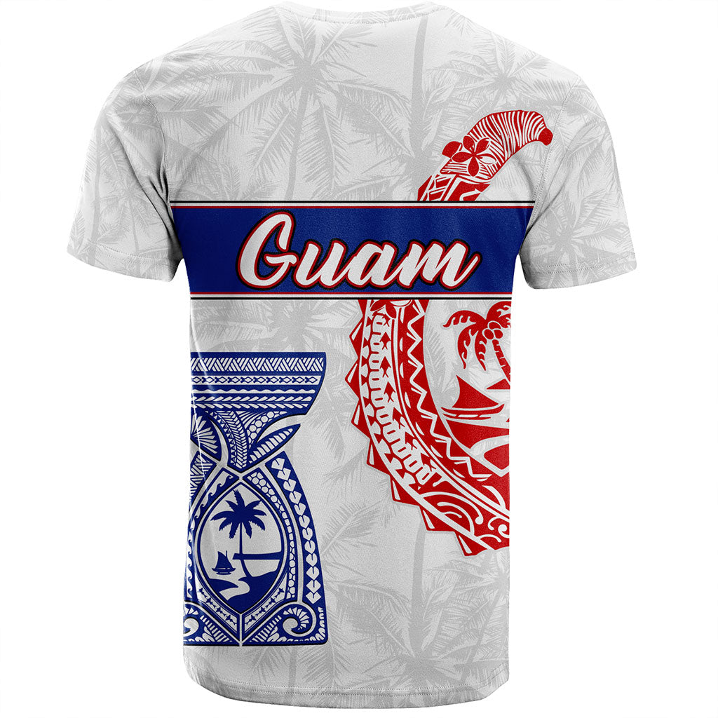 Guam T-Shirt Micronesian Hook And Latte Stone Tribal Classic