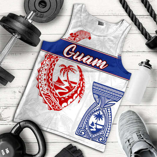 Guam Tank Top Micronesian Hook And Latte Stone Tribal Classic