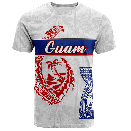 Guam T-Shirt Micronesian Hook And Latte Stone Tribal Classic