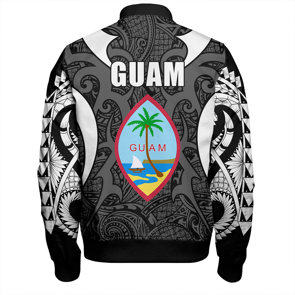 Guam Bomber Jacket Coat Of Arms Tribal Tattoo Concept