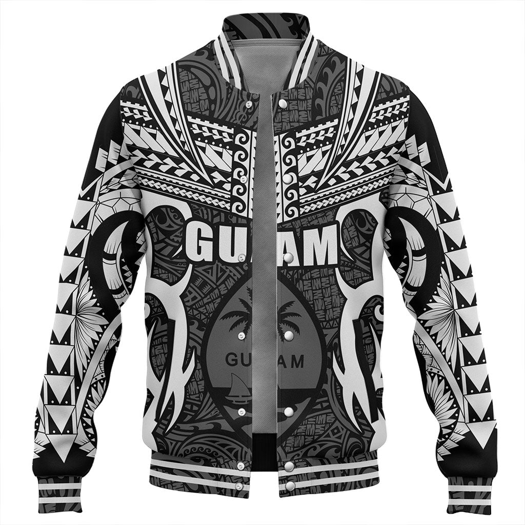 Guam Baseball Jacket Coat Of Arms Tribal Tattoo Concept