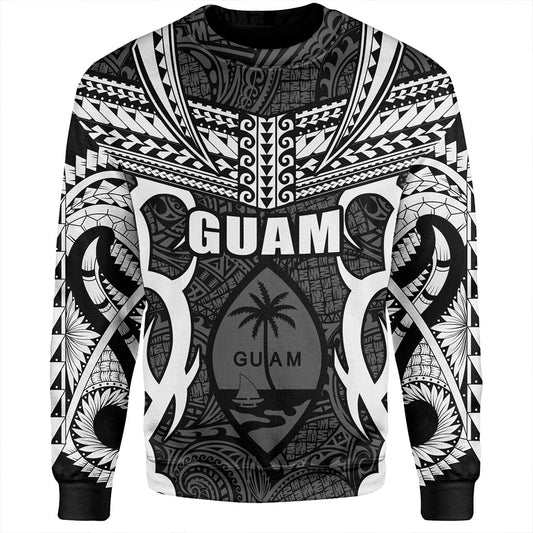 Guam Sweatshirt Coat Of Arms Tribal Tattoo Concept