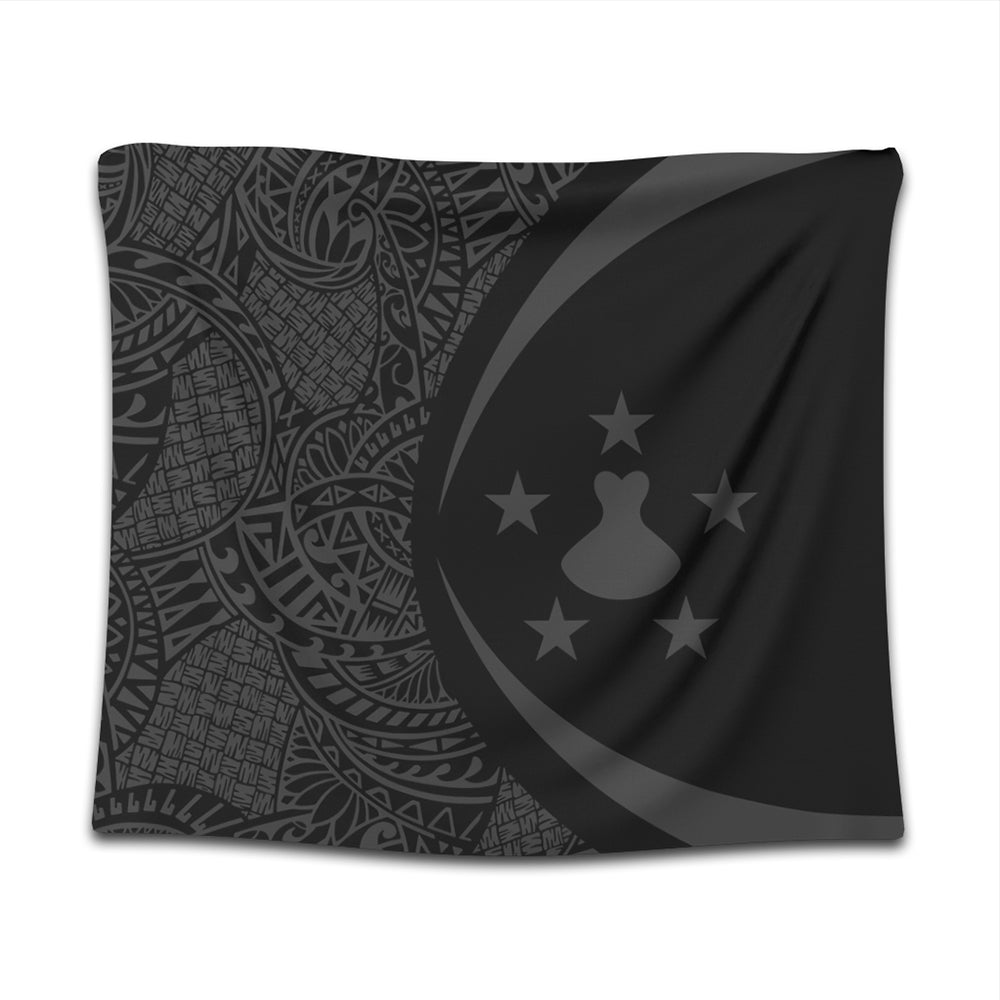 Austral Islands Tapestry Lauhala Gray Circle Style