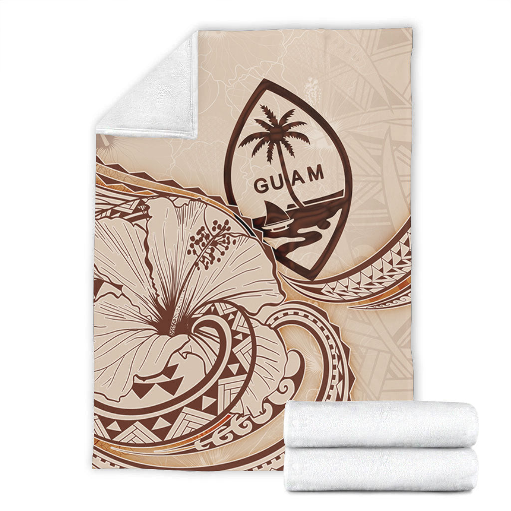 Guam Premium Blanket Hibiscus Flower Vintage Style