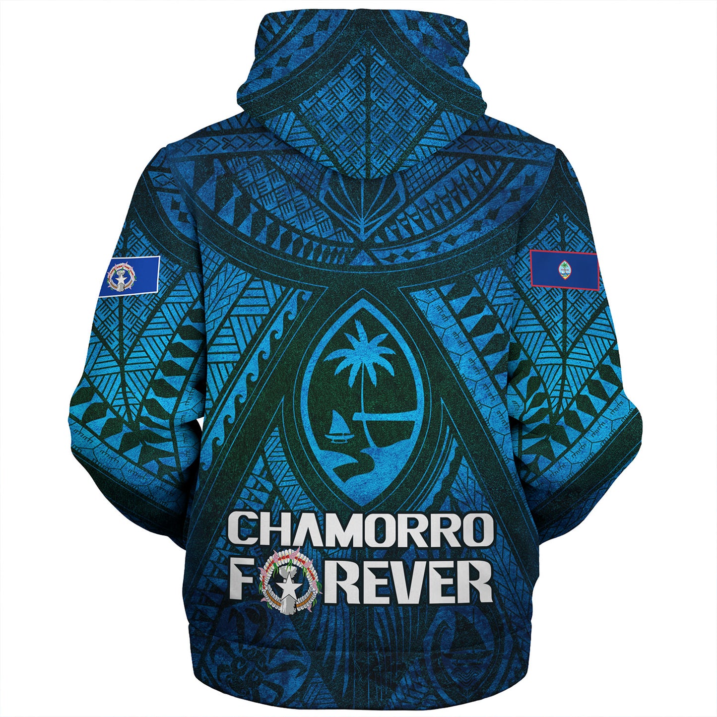 Guam Custom Personalised Sherpa Hoodie Mariana Islands Chamorro Forever Style