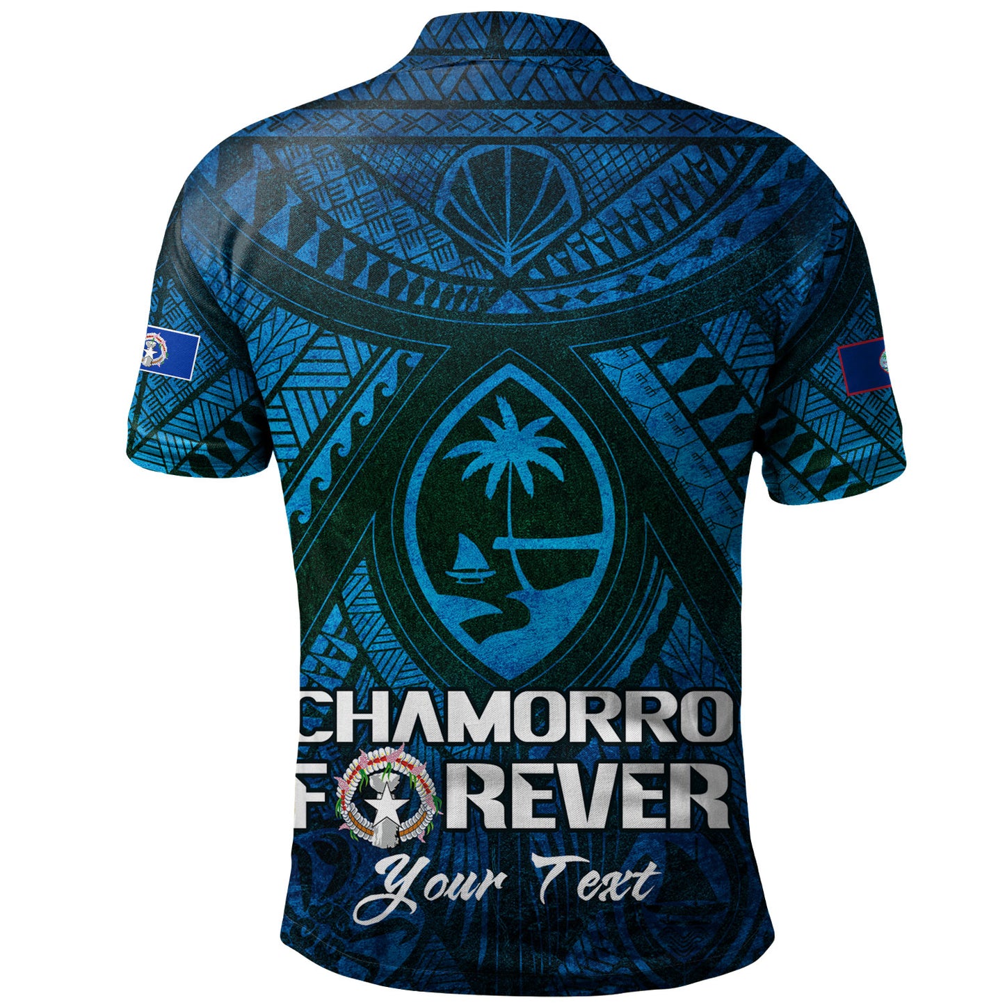 Guam Custom Personalised Polo Shirt Mariana Islands Chamorro Forever Style