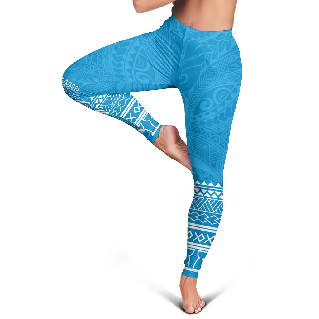 Guam Legging Polynesian Fabric Leaves