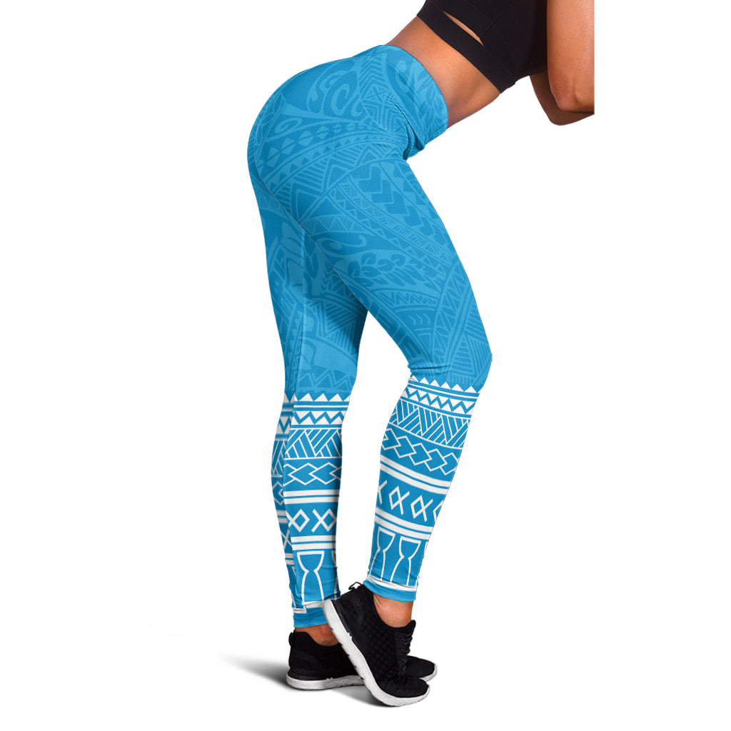Guam Legging Polynesian Fabric Leaves