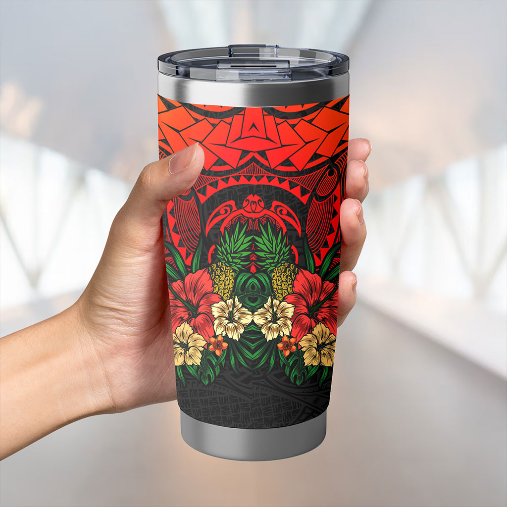 Guam Tumbler Polynesian Tropical Coat Of Arms