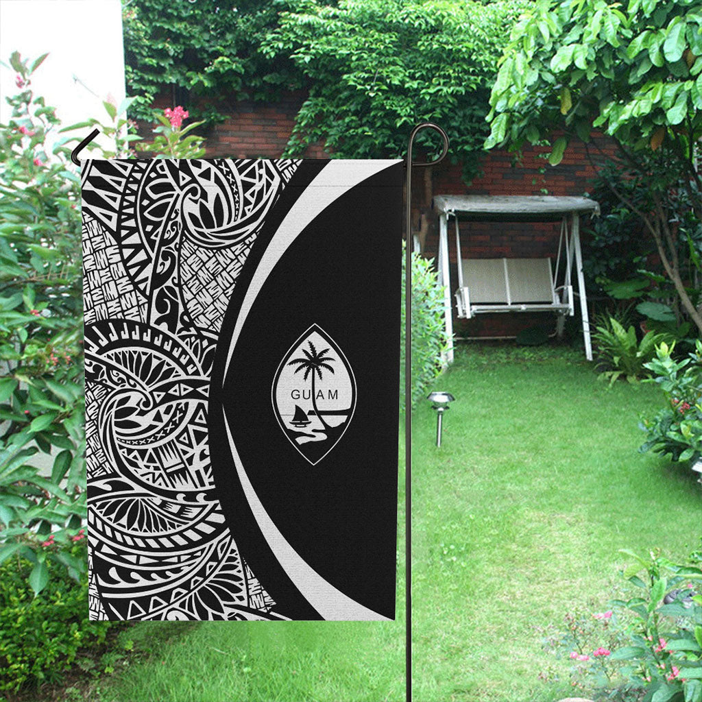Guam Garden Flag Lauhala Circle White