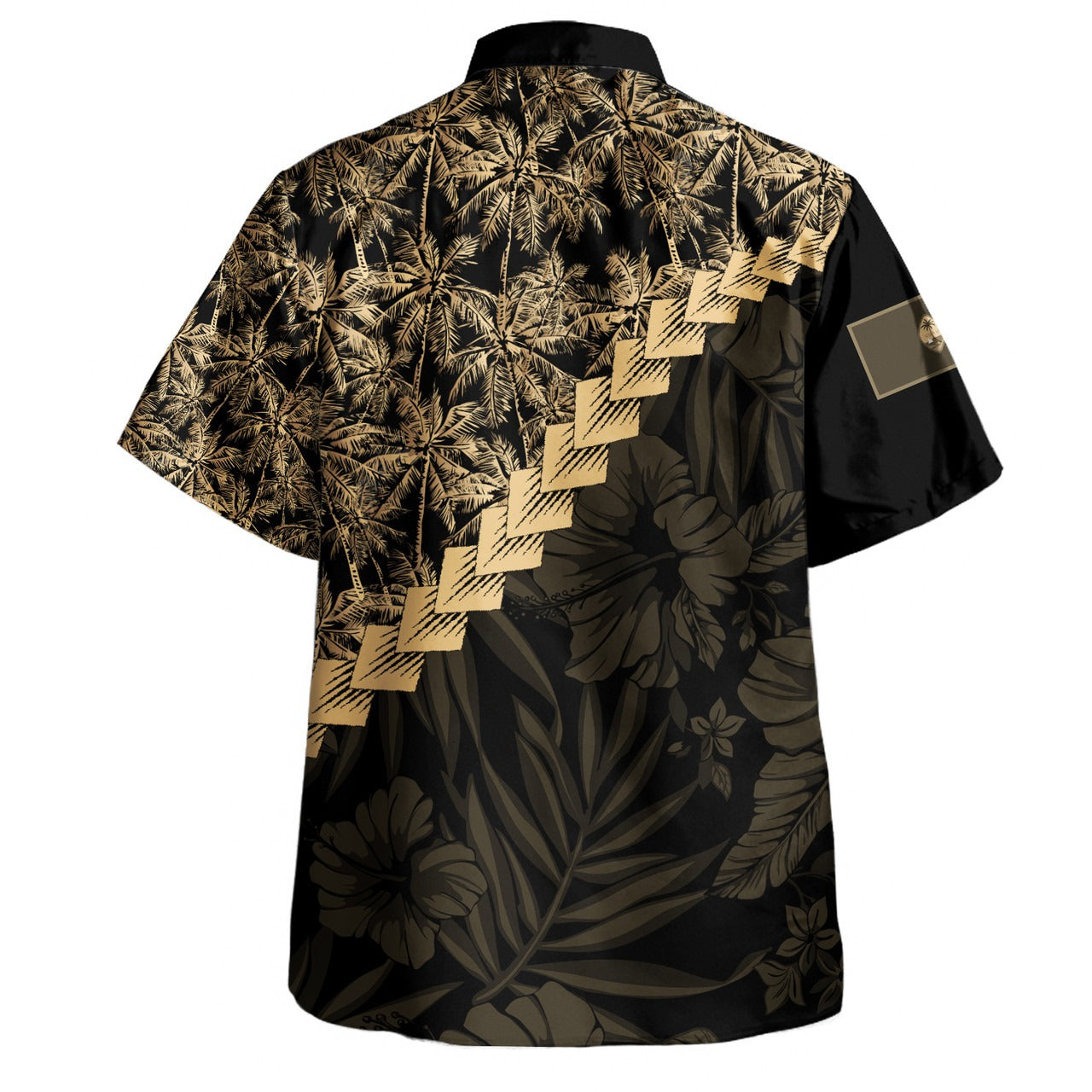 Guam Combo Short Sleeve Dress And Shirt Golden Coconuts