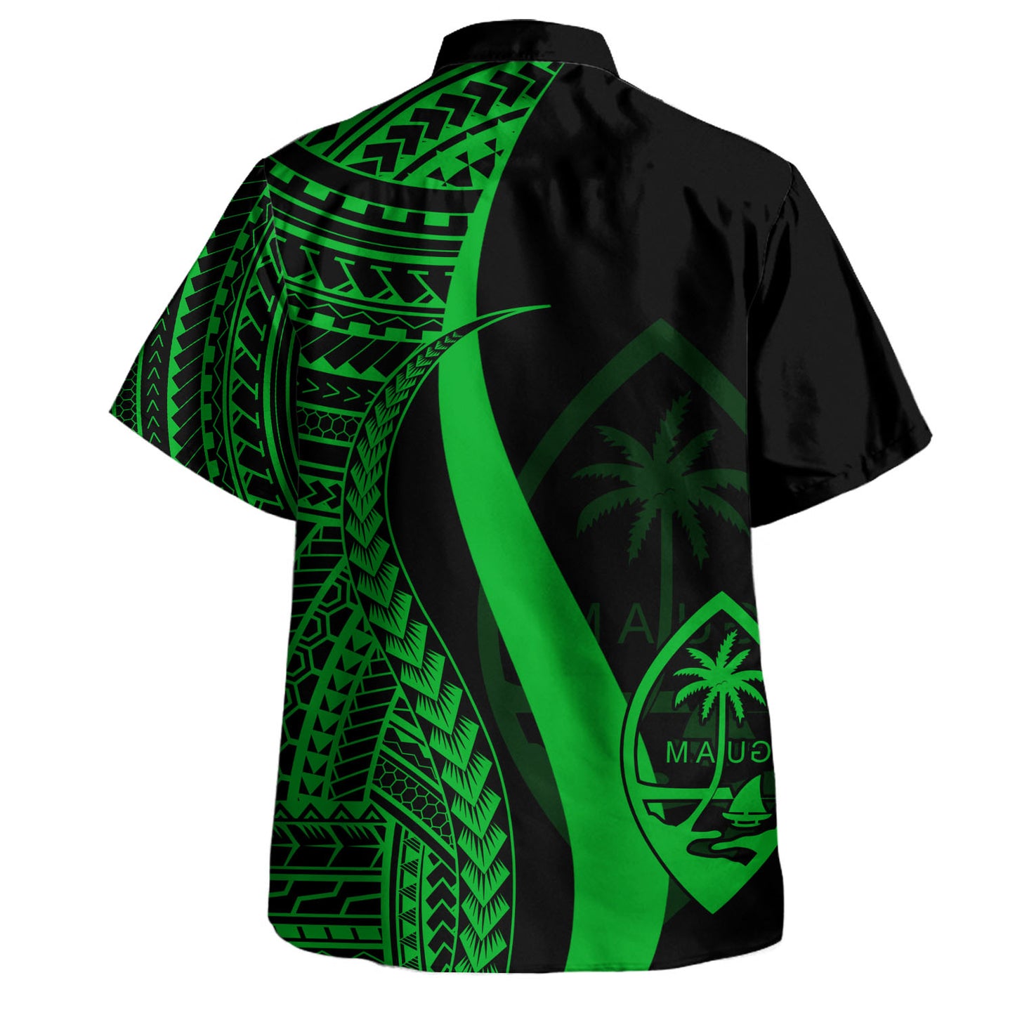 Guam Custom Personalised Hawaiian Shirt Polynesian Tentacle Tribal Pattern