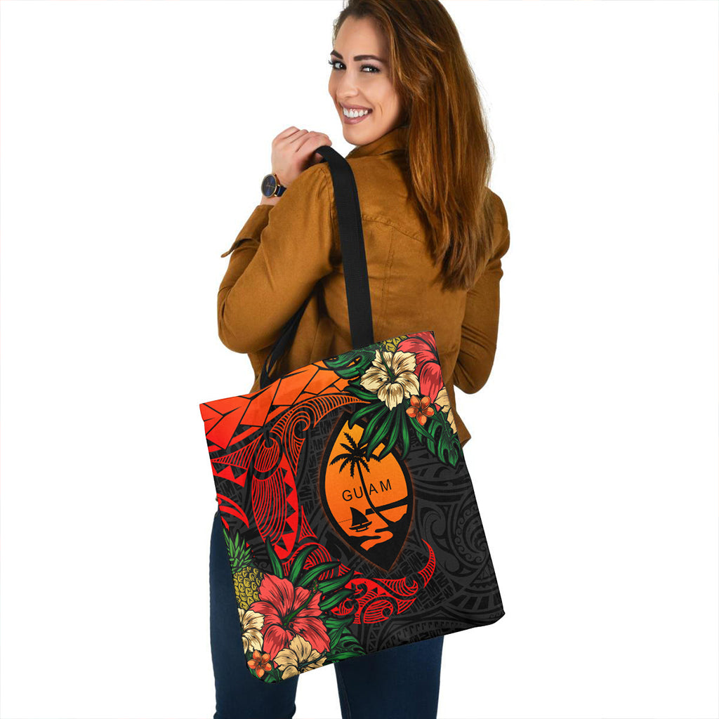 Guam Tote Bag Polynesian Turtle Tropical