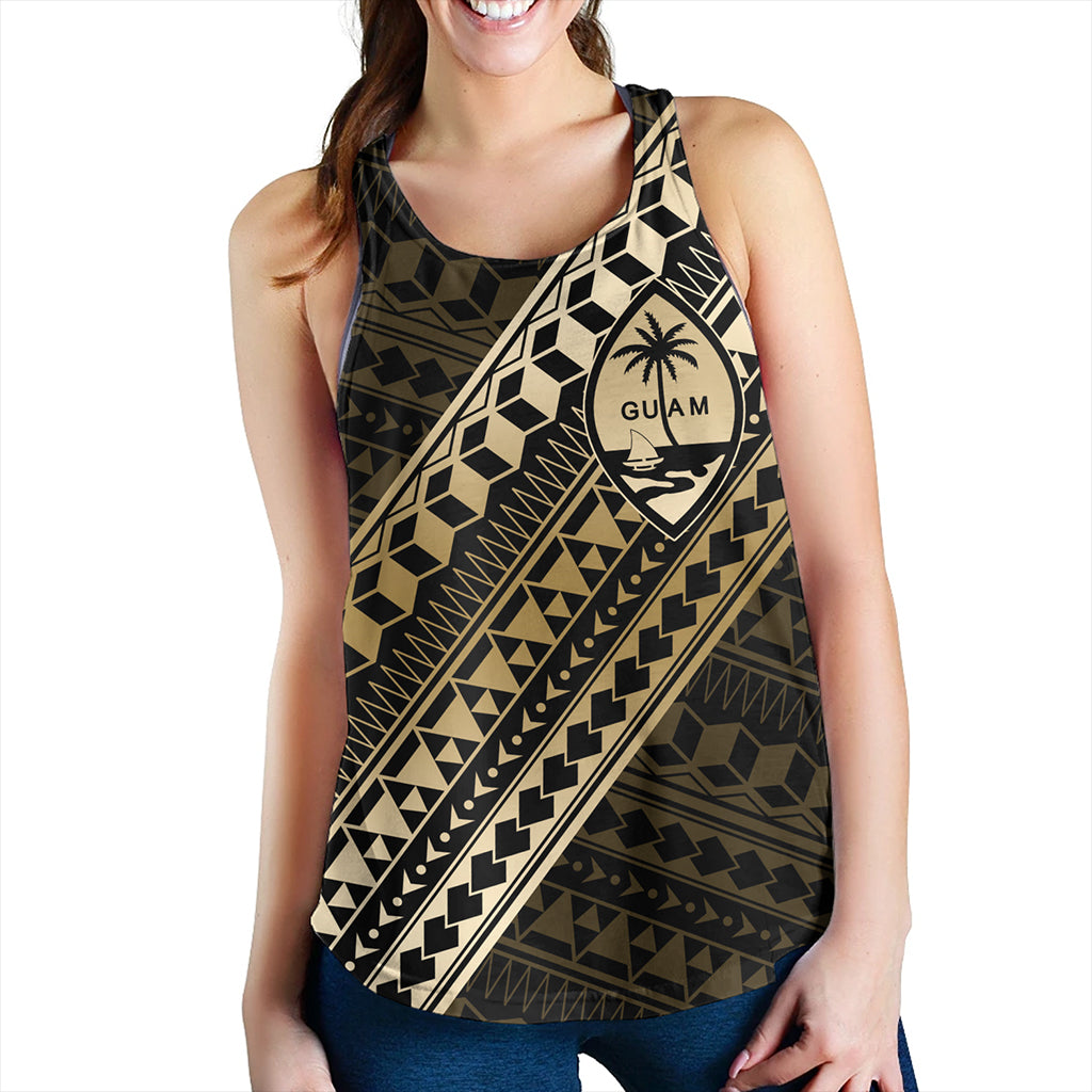 Guam Women Tank Tribal Tattoo Style