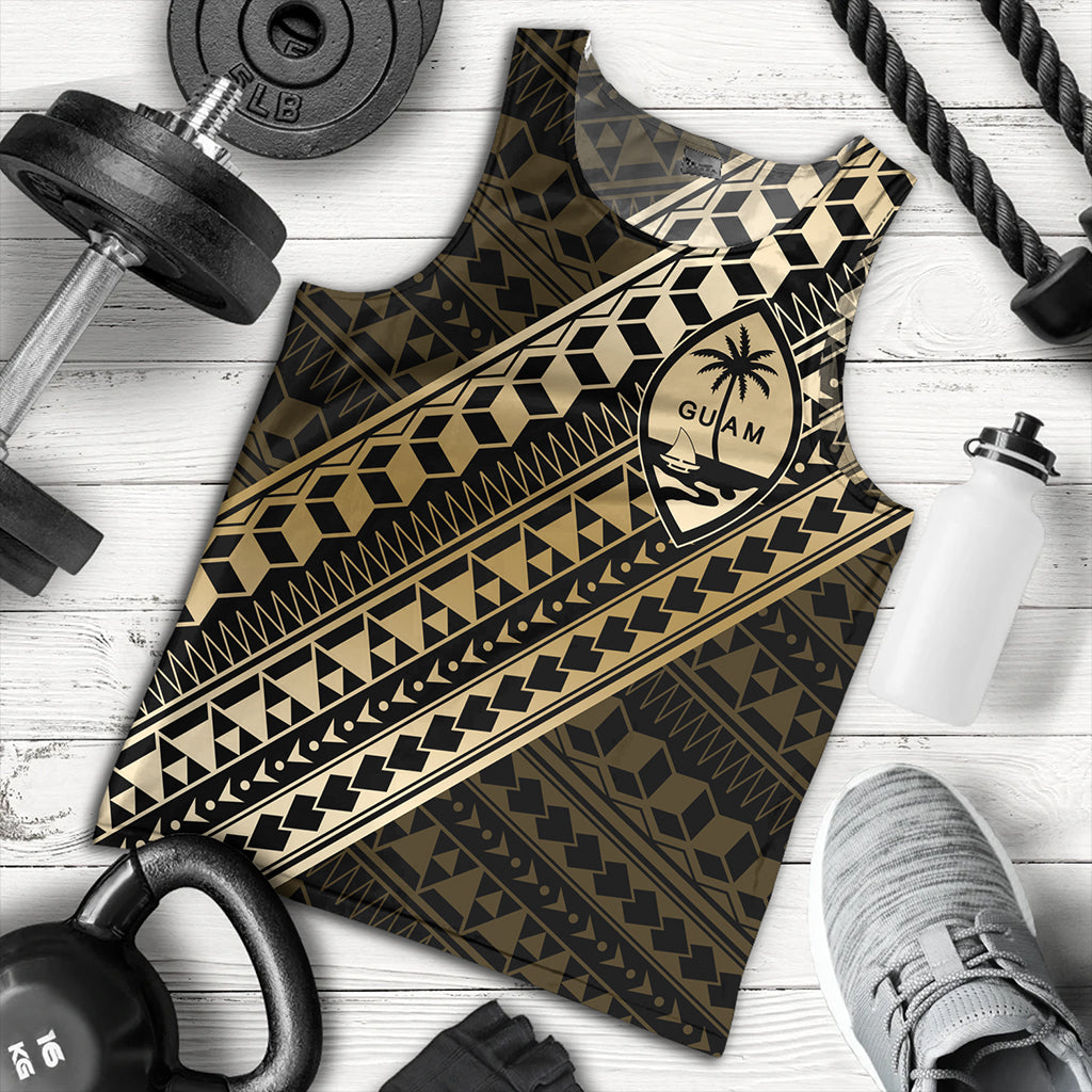 Guam Tank Top Tribal Tattoo Style