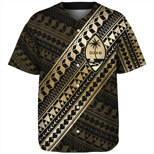 Guam Baseball Shirt Tribal Tattoo Style