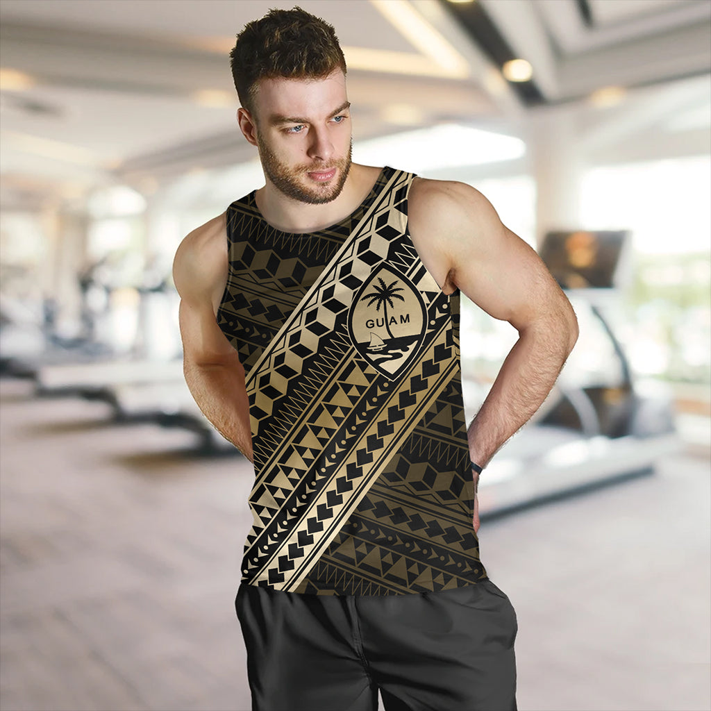 Guam Tank Top Tribal Tattoo Style