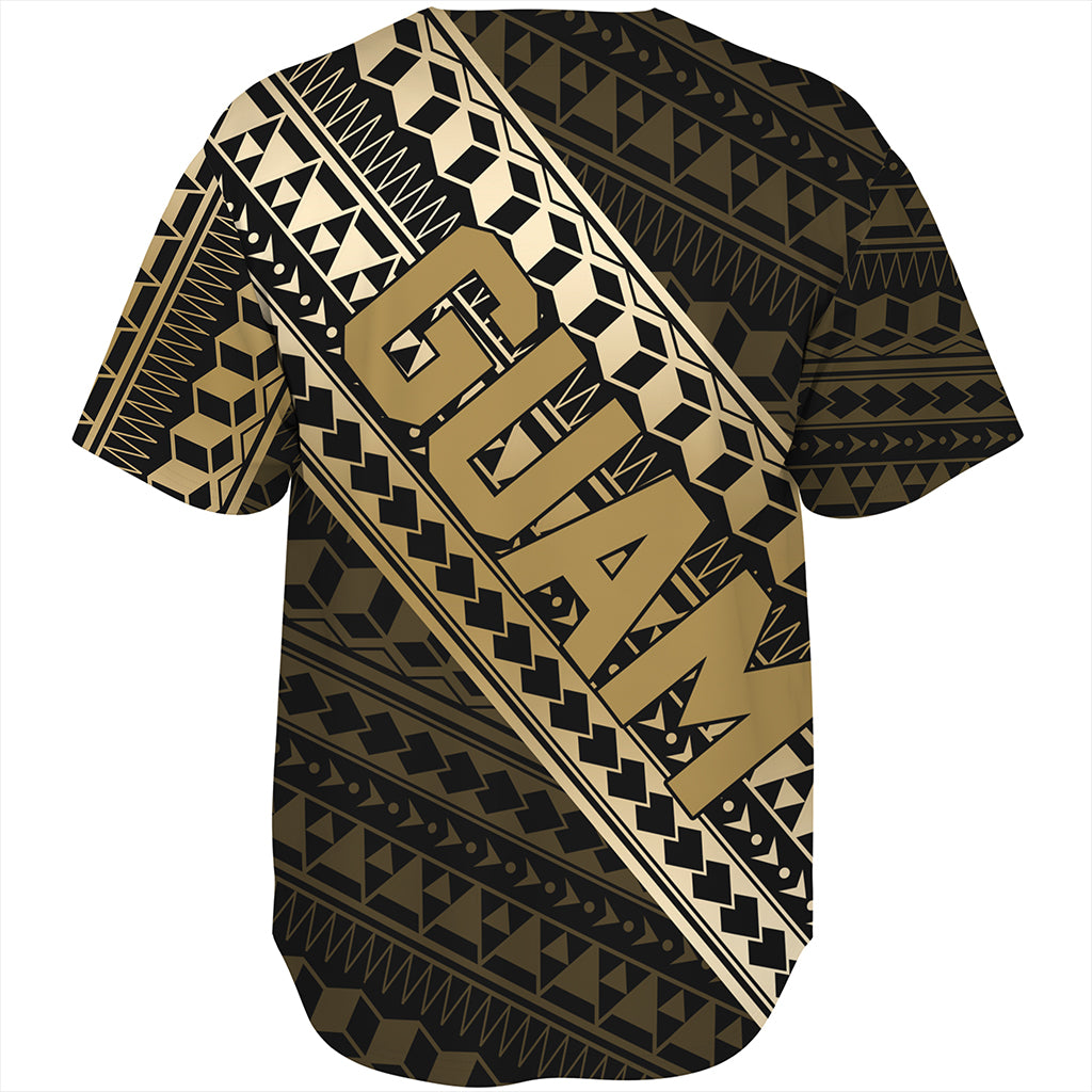 Guam Baseball Shirt Tribal Tattoo Style