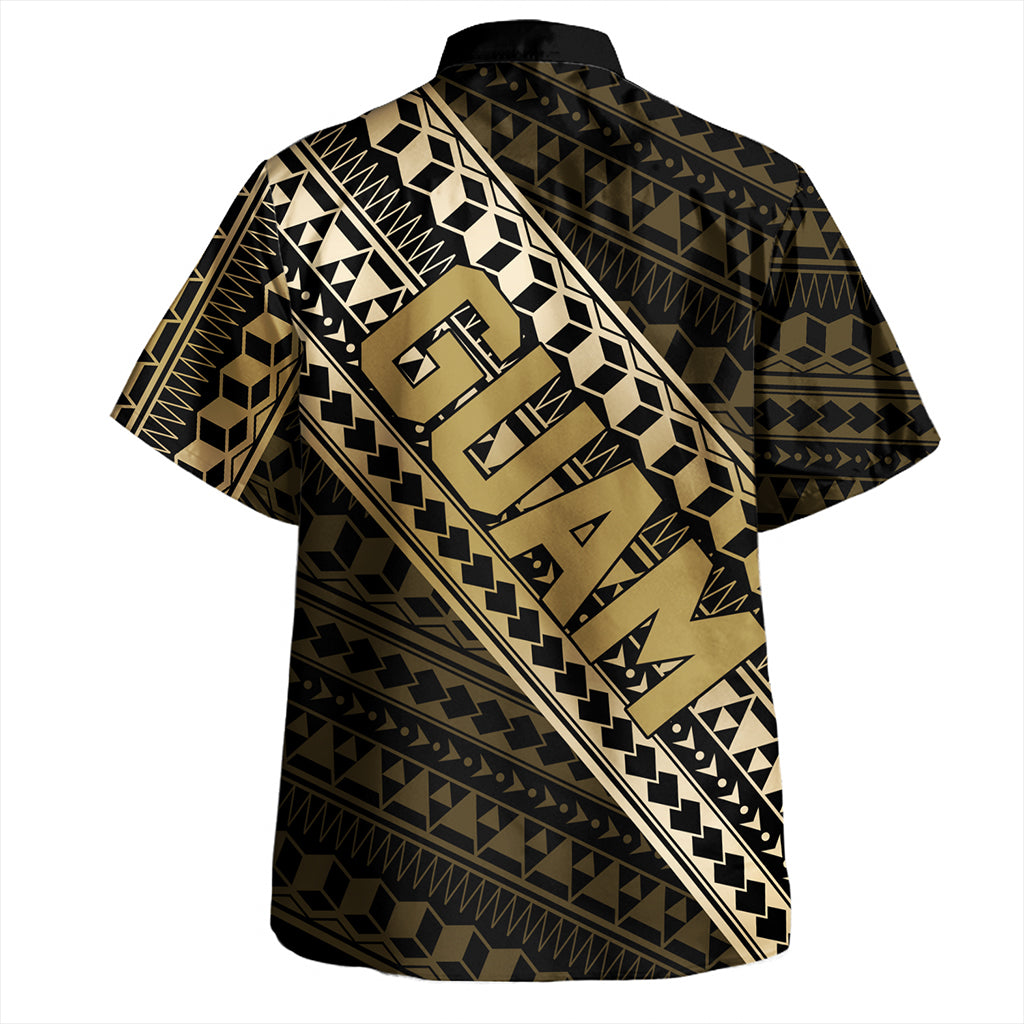 Guam Hawaiian Shirt Tribal Tattoo Style