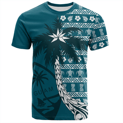 Guam T-Shirt Tree Coconut Pattern Chamorro