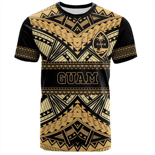 Guam T-Shirt Custom Micronesian Gold Luxury Style