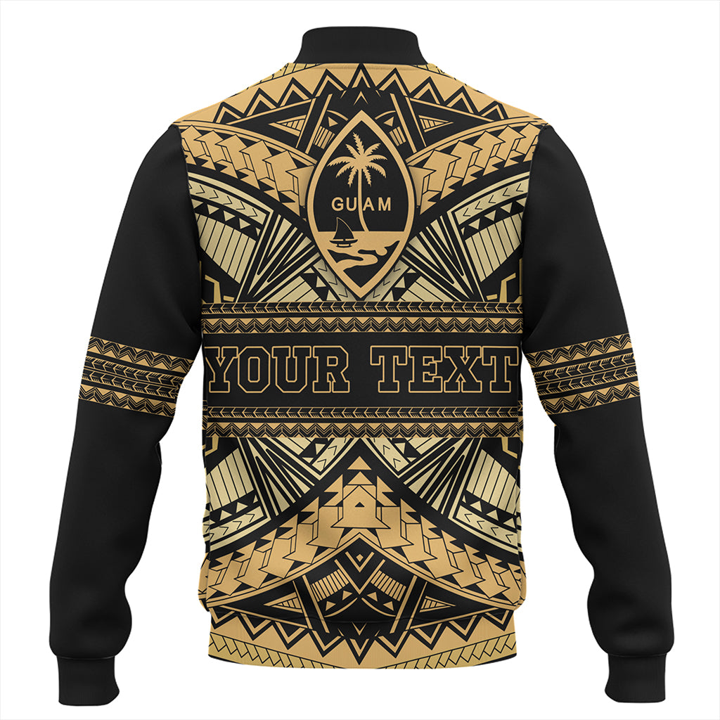 Guam Baseball Jacket Custom Micronesian Gold Luxury Style