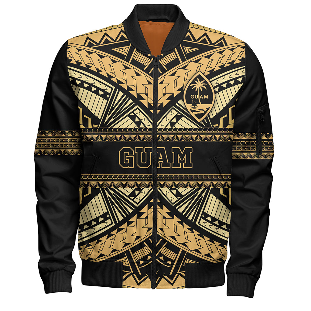 Guam Bomber Jacket Custom Micronesian Gold Luxury Style