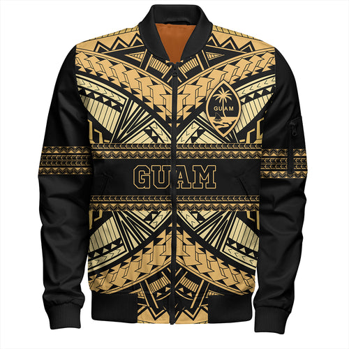 Guam Bomber Jacket Custom Micronesian Gold Luxury Style