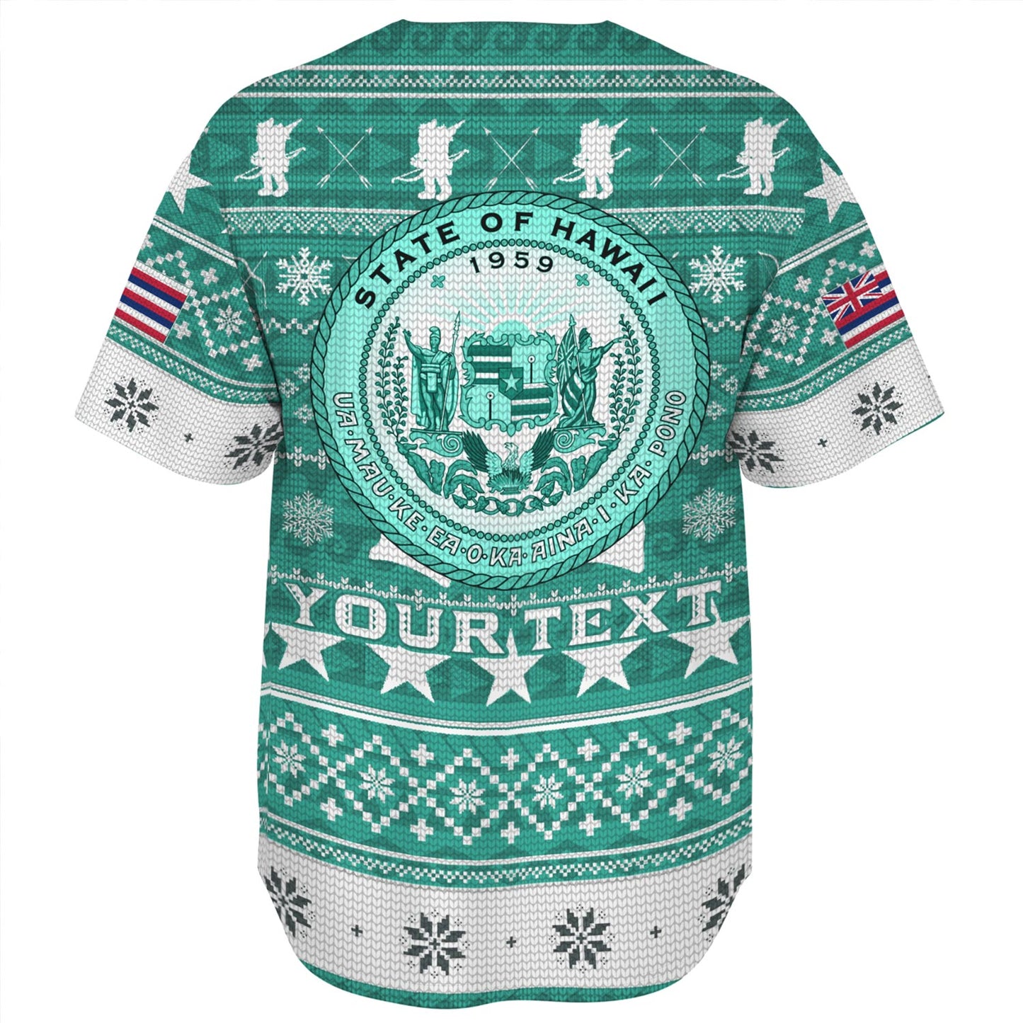 Hawaii Baseball Shirt Custom Ugly Gnome Packing Out a Unicorn Hawaiian Christmas